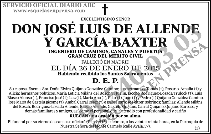 José Luis de Allende y García-Baxter